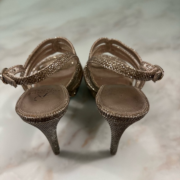 Adrianna Papell Shimmering Silver Heels - Picture 3 of 5